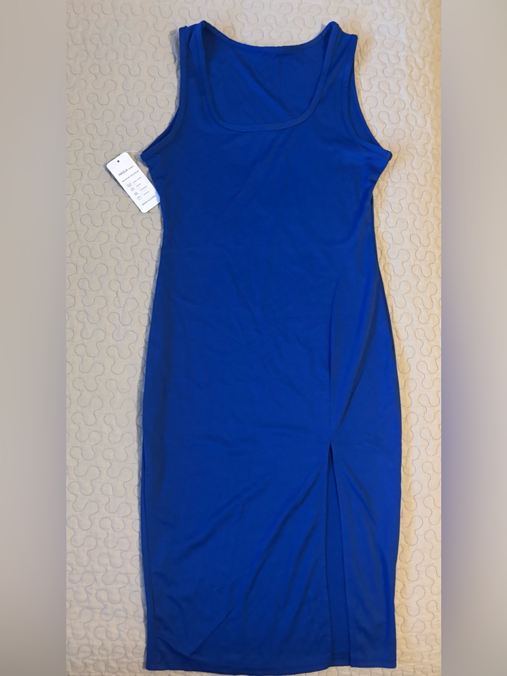 Women’s Royal Blue Sleeveless Sheath Dress (small pinhole on Left shoulder)